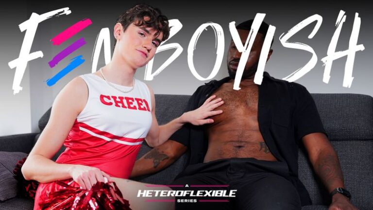 Cheerleader Femboy Takes One For The Team